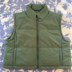 Thread and Suppy Sage Green Puffer Vest